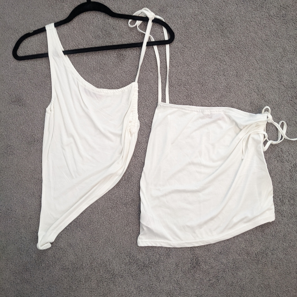 Edikted White Skirt Set